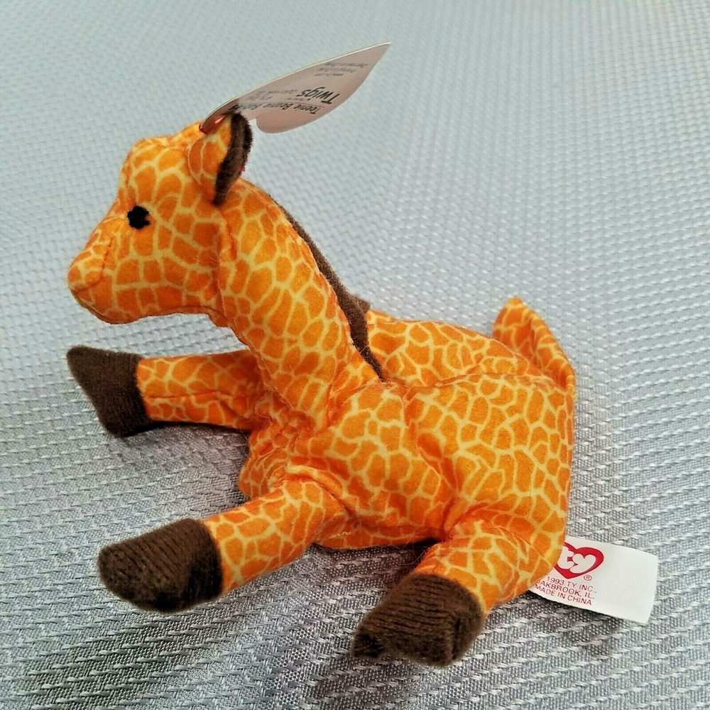 Vintage Twigs Ty Teenie Beanie Babies Baby Giraffe 1993
